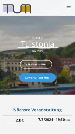 Vorschau der mobilen Webseite www.tuistonia.at, Tuistonia Mödling