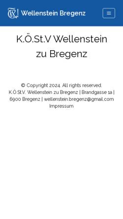 Vorschau der mobilen Webseite www.wellenstein.at, Wellenstein Bregenz