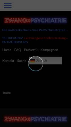 Vorschau der mobilen Webseite www.psychiatrie-erfahrene.de, Euthanasie im Nationalsozialismus