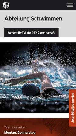 Vorschau der mobilen Webseite www.sghaunstetten.de, SG Haunstetten e.V. - Schwimmen