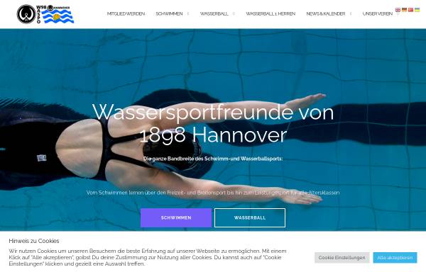 Vorschau von www.w98.de, Sportverein Wasserfreunde von 1898 Hannover e.V.