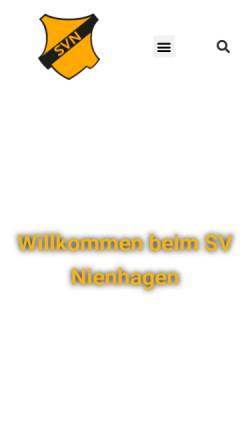 Vorschau der mobilen Webseite www.sv-nienhagen.de, SV Nienhagen - Abteilung Schwimmen