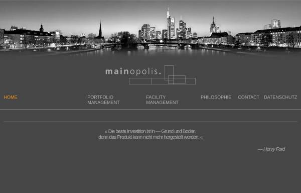 Vorschau von www.mainopolis.com, Mainopolis