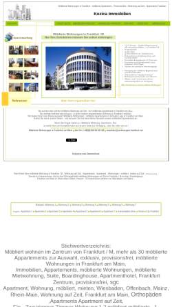 Vorschau der mobilen Webseite www.wohnungen-frankfurt.net, SKI Immobilien Management GmbH