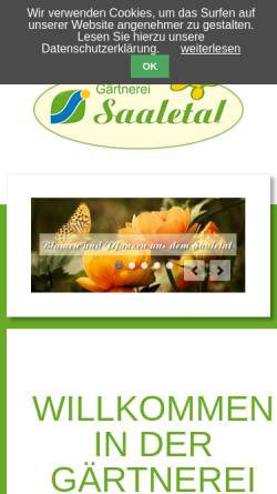 Vorschau der mobilen Webseite www.blumen-saaletal.de, Blumen Saaletal
