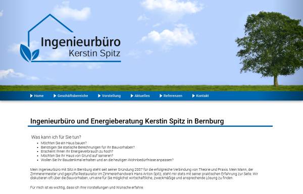 Vorschau von www.energieberatungsstelle.de, Energieberatung Spitz