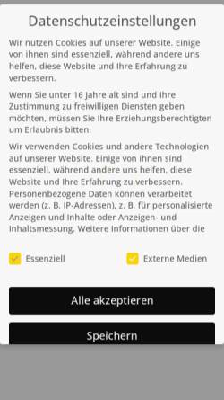 Vorschau der mobilen Webseite www.sv-anhalt-bernburg.de, Sportverein Anhalt Bernburg e.V.