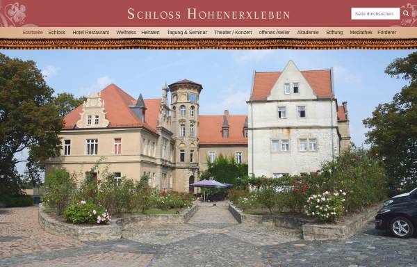 Vorschau von www.schloss-hohenerxleben.de, Stiftung Schloss Hohenerxleben