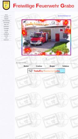Vorschau der mobilen Webseite www.feuerwehr-grabo.de, Freiwillige Feuerwehr Grabo