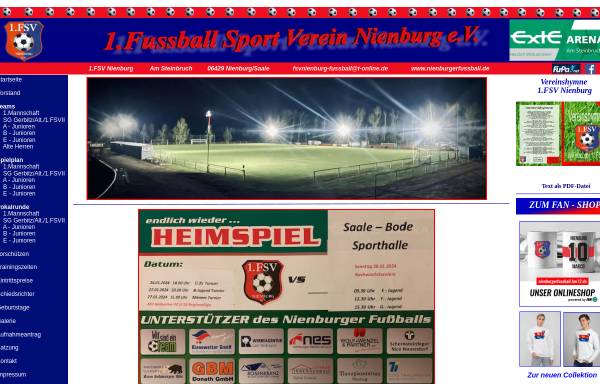 Vorschau von www.nienburgerfussball.de, FSV Nienburg/Saale