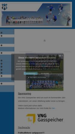 Vorschau der mobilen Webseite sv1885teutschenthal-fussball.de, SV Teutschenthal