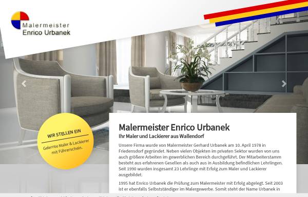 Vorschau von www.malermeister-urbanek.de, Malermeister Urbanek