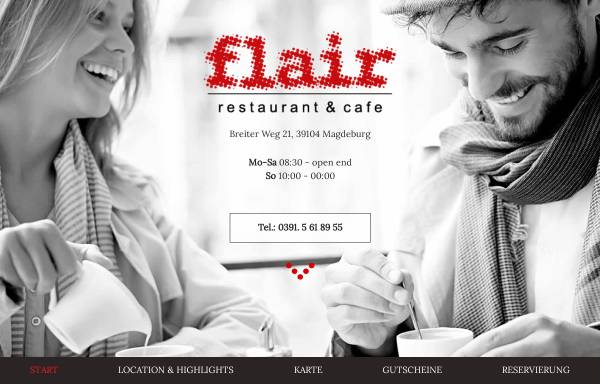 Vorschau von www.cafe-flair.de, Café/Restaurant Flair