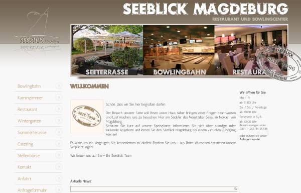 Vorschau von www.seeblick-magdeburg.de, Seeblick Magdeburg