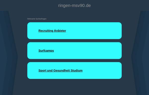 Vorschau von www.ringen-msv90.de, Magdeburger Sportverein 90 e.V. - Abteilung Ringen