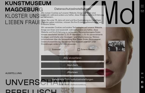 Vorschau von kunstmuseum-magdeburg.de, Kunstmuseum - Kloster Unser Lieben Frauen
