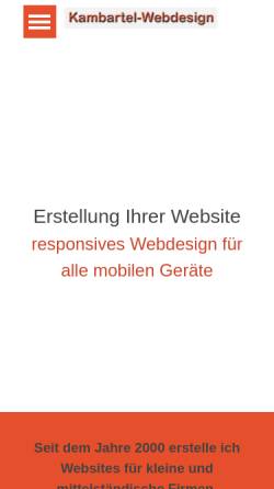 Vorschau der mobilen Webseite www.kambartel-webdesign.de, Kambartel-Webdesign