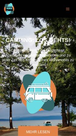 Vorschau der mobilen Webseite www.stein-caravaning.de, Wohnwagen- und Reisemobilvermietung Michael Stein