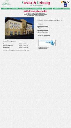 Vorschau der mobilen Webseite www.agentur-seidel.de, Immobilien - Agentur Seidel