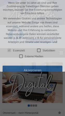 Vorschau der mobilen Webseite www.guericke.de, Wohnungsbaugenossenschaft 