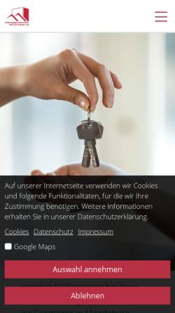 Vorschau der mobilen Webseite www.postundenergie.de, Wohnungsgenossenschaft Post und Energie eG