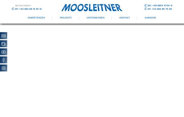 Vorschau von www.moosleitner.eu, Moosleitner GmbH