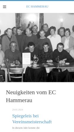 Vorschau der mobilen Webseite www.ec-hammerau.de, Eisstockclub Hammerau e.V.