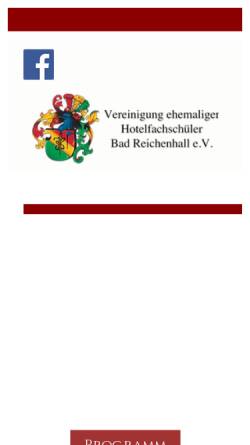 Vorschau der mobilen Webseite www.reichenhaller-vereinigung.de, Vereinigung ehemaliger Hotelfachschüler Bad Reichenhall e.V.