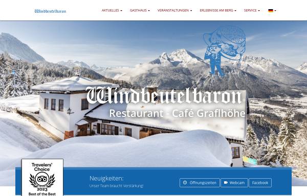 Vorschau von www.windbeutelbaron.de, Alpengasthof Graflhöhe