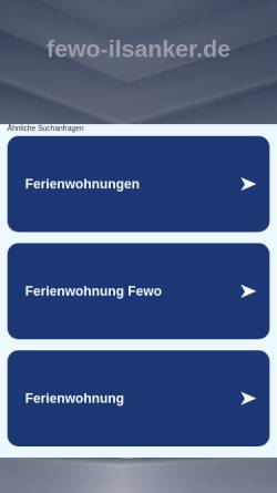 Vorschau der mobilen Webseite www.fewo-ilsanker.de, Ferienwohnungen Ilsanker