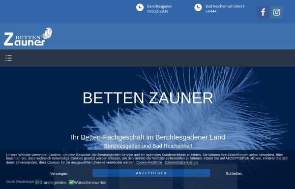 Vorschau von www.betten-zauner.de, Betten Zauner