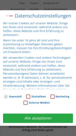 Vorschau der mobilen Webseite www.ziemer.de, Ziemer Elektrotechnik & EDV-Systeme