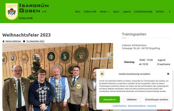 Vorschau von www.isargruen-goben.de, Schützenverein 