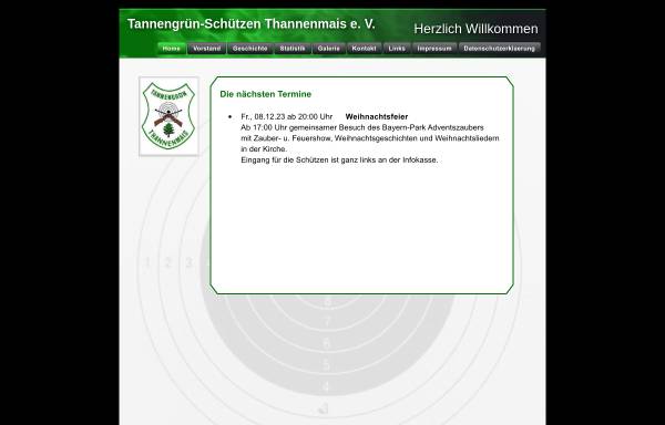 Vorschau von www.thannenmais.de, Tannengrün Schützen Thannenmais