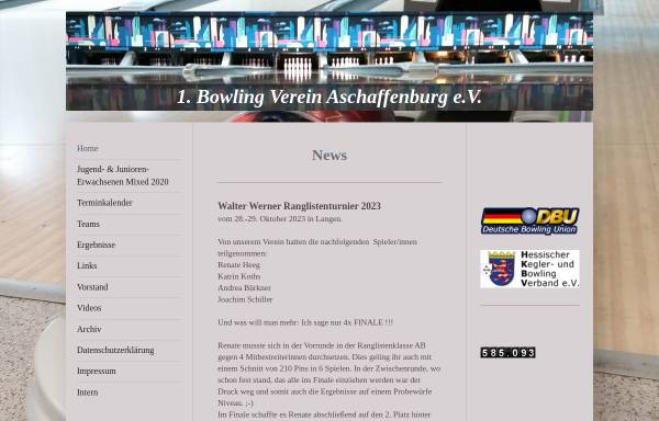Vorschau von bc2000.de, 1. Bowling Verein Aschaffenburg