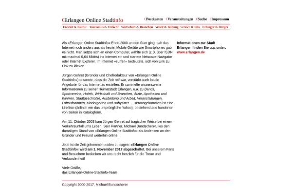 Vorschau von www.erlangen.notblue.de, Veranstaltungspinnwand