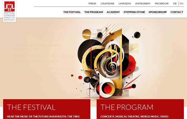 Vorschau von www.das-treffen.de, Festival junger Künstler Bayreuth