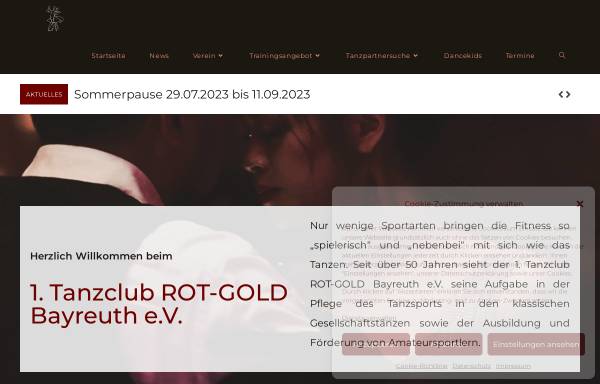 Vorschau von www.rot-gold-bayreuth.de, 1. Tanzclub Rot-Gold Bayreuth e.V.