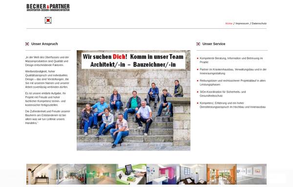 Vorschau von www.becher-partner.de, Becher & Partner, Architekten