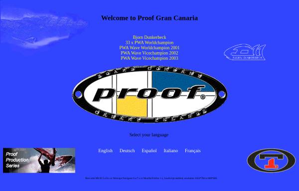 Vorschau von www.proofboard.com, Proof Gran Canaria S.L.