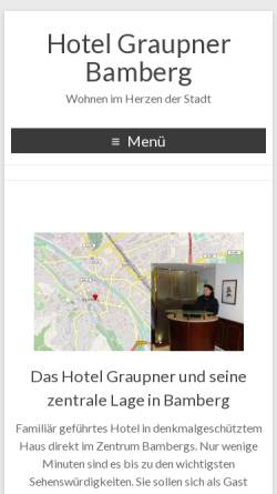 Vorschau der mobilen Webseite hotel-graupner.de, Hotel Graupner