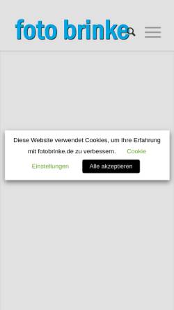 Vorschau der mobilen Webseite fotobrinke.de, Foto Brinke GmbH