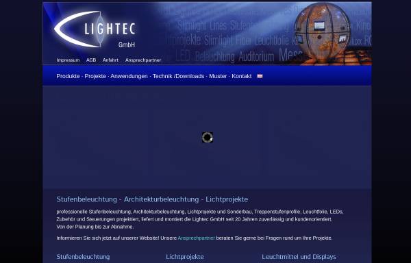 Vorschau von www.lightec.com, Lighttec GmbH