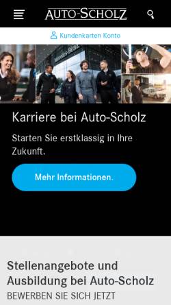 Vorschau der mobilen Webseite www.auto-scholz.de, Auto-Scholz GmbH & Co. KG