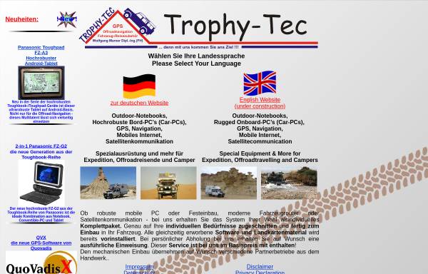 Vorschau von www.offroadnavigation.de, Trophy-tec