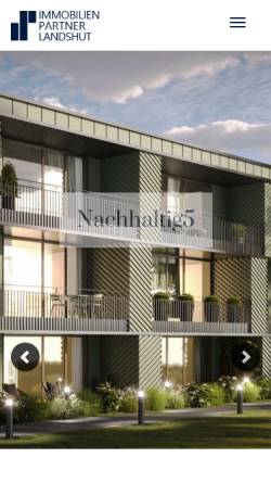 Vorschau der mobilen Webseite www.ip-landshut.de, Immobilien Partner