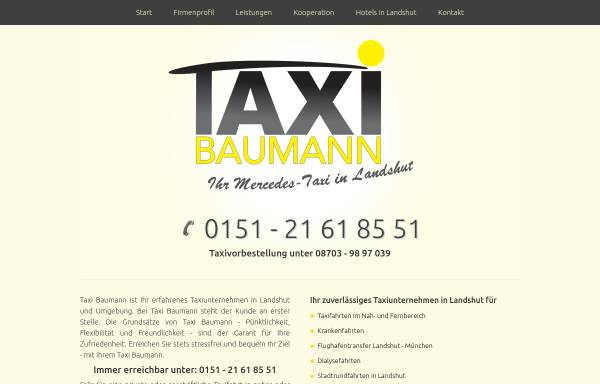 Vorschau von www.taxi-baumann.de, Taxi Baumann