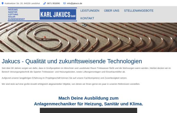 Vorschau von www.jakucs.de, Karl Jakucs GmbH
