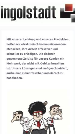 Vorschau der mobilen Webseite in-online.net, Ingolstadt Online GmbH