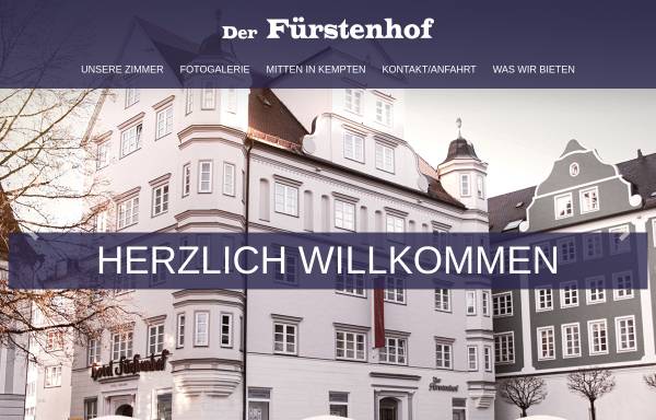 Vorschau von www.fuerstenhof-kempten.de, Fürstenhof Kempten / Landhotel Hirsch